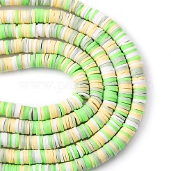 Chapelets de perle en pâte polymère manuel&nbsp;CLAY-R089-6mm-T02B-12