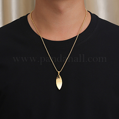 Eleganti collane con ciondolo a forma di tavola da surf in acciaio inossidabile 304 per l'uso quotidiano da parte delle donne&nbsp;AD2331-2