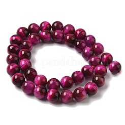 Natur stieg Tigerauge Perlen Stränge&nbsp;G-G099-10mm-3