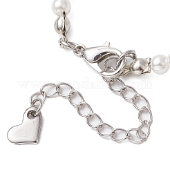 3 bracciale in plastica ABS con perline finte per le donne&nbsp;BJEW-JB11872