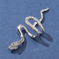 Aretes de aleación con diseño de serpiente&nbsp;EJEW-FS0001-10