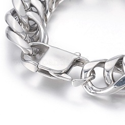 Bracelets en acier inoxydable 201 résistant au ternissement&nbsp;BJEW-L665-05P