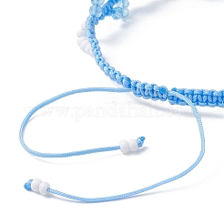 Pulseras trenzadas con cuentas de vidrio para mujer&nbsp;BJEW-MZ00215-03