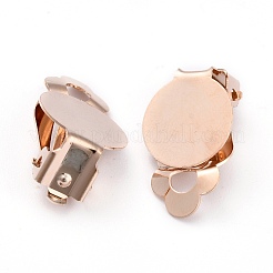 Montatura per orecchini a clip in acciaio inossidabile 304&nbsp;STAS-L244-49RG