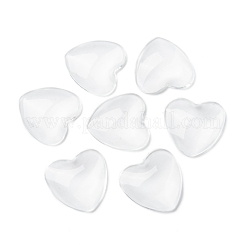 Transparentem Glas Herz Cabochons&nbsp;GGLA-R021-25mm