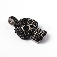 316 chirurgischer Edelstahl Strass-Anhänger&nbsp;STAS-L184-030
