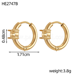 Creolen aus Edelstahl 304&nbsp;STAS-OY012-02G