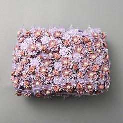 Handgefertigte Blumen-Spitzenbänder aus Polyester&nbsp;OCOR-WH0088-01