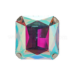 Anillos de puño de aleación ajustables con vidrioes para mujer.&nbsp;UV5898-4