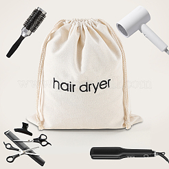 Verpackungsbeutel aus Canvas-Stoff für Haartrockner mit Kordelzug&nbsp;ABAG-WH20027-005C