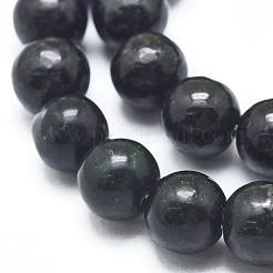 Natura myanmar schwarze jade perlen stränge&nbsp;G-D0001-06-8mm