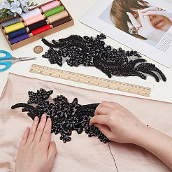 Glas Strass Stoff Patches&nbsp;DIY-WH0888-887