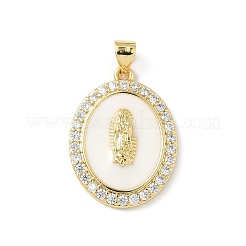 Pendentifs avec zircon cubiques à micro-pavés en laiton&nbsp;KK-L239-054G