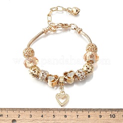 Braccialetti con ciondoli in lega di perline europee&nbsp;BJEW-F495-09G