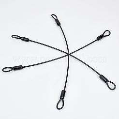 Fil de câble de sécurité en fer avec emembouts à double boucle&nbsp;TWIR-WH0008-03