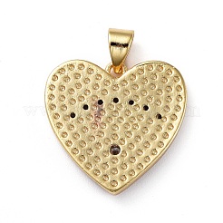 Colgante micropavé cubic zirconia de latón&nbsp;KK-G363-34G