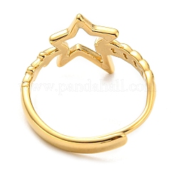 Verstellbarer Ring aus 304 Edelstahl für Damen&nbsp;RJEW-C016-20G