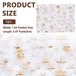 Nylongewebe mit Schneeflockenmuster&nbsp;DIY-WH0591-175B