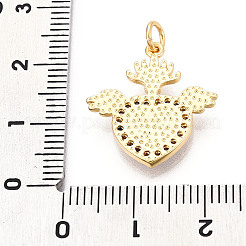 Messing micro pave klare zirkonia anhänger&nbsp;KK-N268-18G