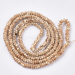 Brins de perles en bois naturel teint&nbsp;WOOD-T025-007B-007B-LF
