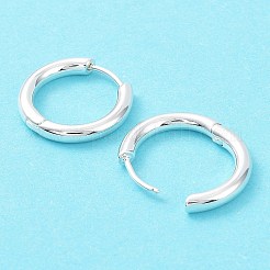 Huggie-Creolen aus Messing mit Gestellbeschichtung&nbsp;EJEW-B027-04S