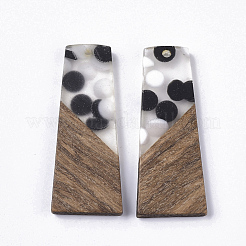 Colgantes de resina y madera de nogal&nbsp;RESI-S358-83-A01
