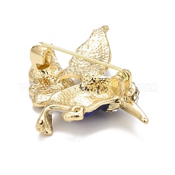 Vogel-Emaille-Pin mit Strass&nbsp;JEWB-A004-18G-C