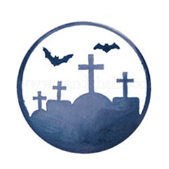 Stampi in silicone per tappetino per tazza con motivo lapide di halloween fai da te&nbsp;DIY-E055-16