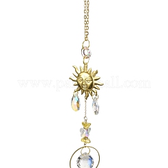 Acchiappasole pendenti in cristallo di quarzo naturale&nbsp;HJEW-P015-05