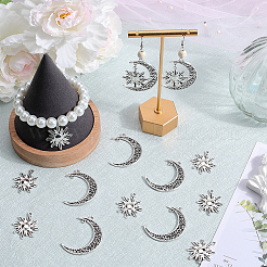 60pcs 2 pendentifs en alliage de style tibétain&nbsp;TIBEP-SC0002-75