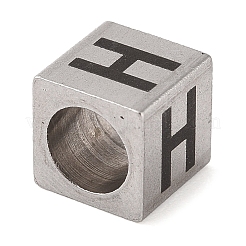 Cuentas europeas de acero inoxidable 201 resistentes al deslustre&nbsp;STAS-M058-01H-P
