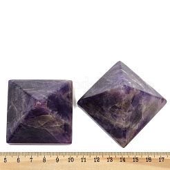 Décorations d'affichage de pyramide d'orgonite d'améthyste naturelle&nbsp;G-C186-09B