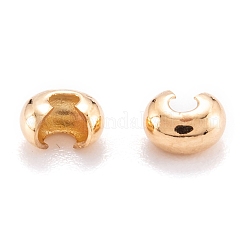 Ottone crimpare perline coperture&nbsp;X-KK-F824-036B-G