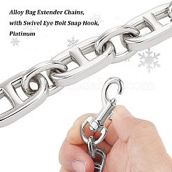 Chaînes d'extension de sac en alliage&nbsp;DIY-WH0304-427P