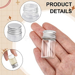 50 Stück Glasflaschen Perlenbehälter&nbsp;CON-DR0001-06B