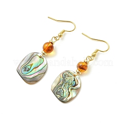 Paua coquille naturelle pendentif Boucles d'oreilles&nbsp;EJEW-JE07429-01