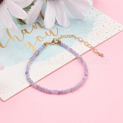 Facettierte natürliche Edelsteinperlen Armbänder für Damen&nbsp;BJEW-JB05928