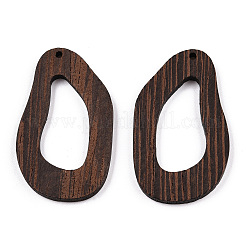 Grands pendentifs en bois de wengé naturel&nbsp;WOOD-T023-60
