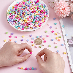 1000pcs perles acryliques opaques&nbsp;MACR-ME0001-02