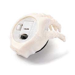 Figuras de luz LED con forma de mano de esqueleto de resina para Halloween&nbsp;AJEW-Z036-02A