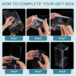 Transparente Kunststoff-PVC-Box Geschenkverpackung&nbsp;CON-WH0099-32B