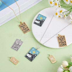 Bijoux à bricoler soi-même tarot pendentif collier faisant des kits&nbsp;DIY-SZ0009-78