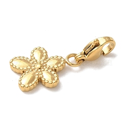 Colgante de acero inoxidable 304 con diseño de flores&nbsp;STAS-G352-13G