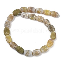 Fili di perline di agata naturale stagionato&nbsp;G-NH0047-B06-02