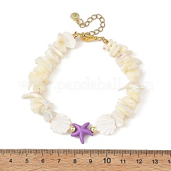 Bracelets pour femmes en turquoise synthétique teintée à l'océan&nbsp;BJEW-JB14282
