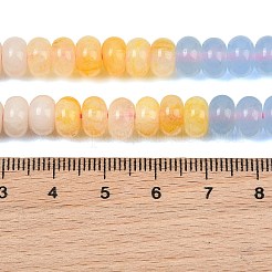 Chapelets de perles de jade blanche naturelle&nbsp;G-NH0006-A15-01