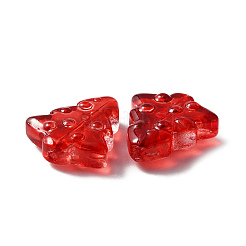 Weihnachten transparente handgefertigte Bunte Malerei perlen&nbsp;LAMP-CJC0012-04B