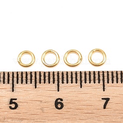 Messing geschlossen Ringe springen&nbsp;KK-D257-01G-07