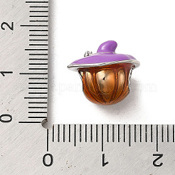 Halloween Messing Emaille europäische Perlen&nbsp;LS-KK-A203-04B-P