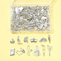 100 pz 12 stili pendenti in lega di zinco in stile tibetano&nbsp;TIBEP-FS0001-39